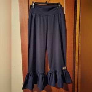 Matilda Jane Womens Ruffles Pants Black Size Medium